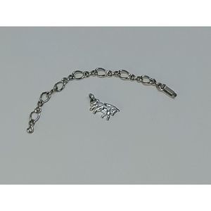 Vintage SILVER CHARM BRACELET WITH HORSE CHARM